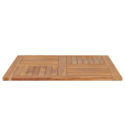 Dessus de table Bois de teck solide Carré 90x90x2,5 cm