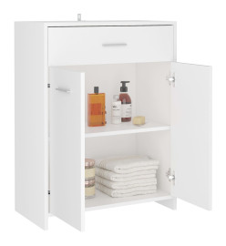 Armoire de salle de bain Blanc 60x33x80 cm Aggloméré