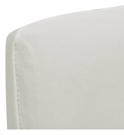 Housses de chaise élastiques droites 6 pcs Crème