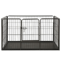 Parc pour chiots Acier 123x77,5x74,5 cm