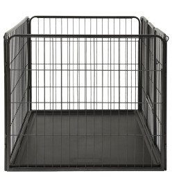 Parc pour chiots Acier 123x77,5x74,5 cm