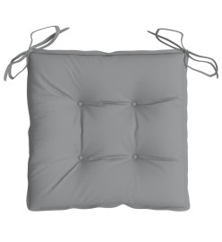 Coussins de chaise 6 pcs gris 50x50x7 cm tissu oxford