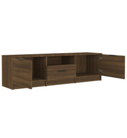 Meuble TV Chêne marron 140x35x40 cm Bois d'ingénierie