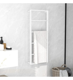 Porte-serviette Blanc 45x10x115 cm Acier