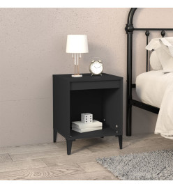 Tables de chevet 2 pcs Noir 40x35x50 cm