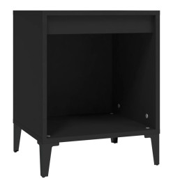 Tables de chevet 2 pcs Noir 40x35x50 cm