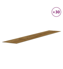 Panneaux muraux Aspect bois Marron PVC 4,12 m²