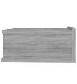 Table de chevet flottante Sonoma gris 40x30x15 cm