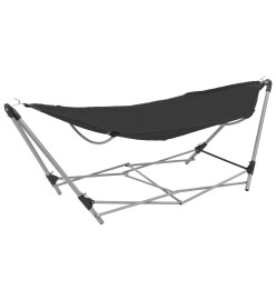 Hamac avec support pliable Noir