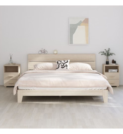 Tables de chevet HAMAR 2 pcs Marron miel 40x35x62cm Bois massif