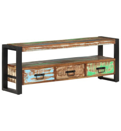 Meuble TV 120x30x45 cm Bois massif de récupération