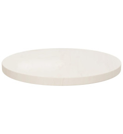 Dessus de table Blanc Ø40x2,5 cm Bois de pin massif