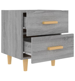 Tables de chevet 2 pcs Sonoma gris 40x35x47,5 cm