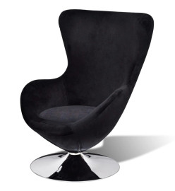 Fauteuil en forme d’œuf Noir