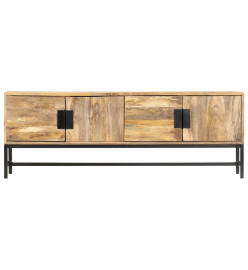 Meuble TV 140x30x50 cm Bois massif de manguier