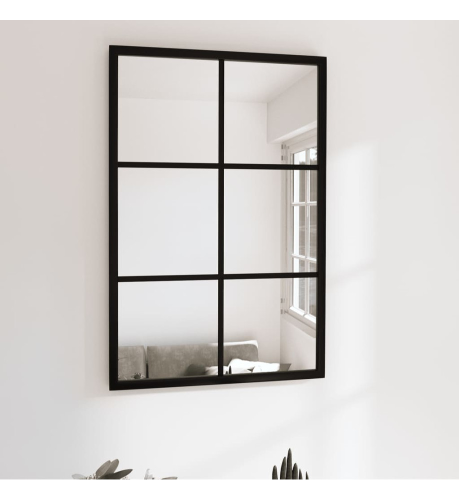 Miroir mural noir 60x40 cm métal Miroir mural noir 60x40 cm métal