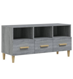 Meuble TV Sonoma gris 102x36x50 cm Bois d'ingénierie