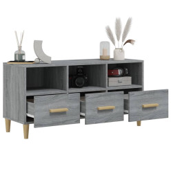 Meuble TV Sonoma gris 102x36x50 cm Bois d'ingénierie