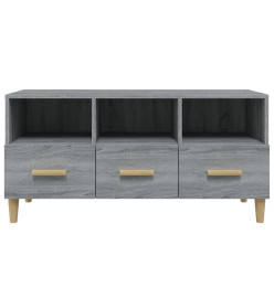 Meuble TV Sonoma gris 102x36x50 cm Bois d'ingénierie