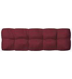 Coussins de canapé palette 7 pcs Rouge bordeaux