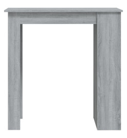 Table de bar avec rangement Sonoma gris 102x50x103,5 cm