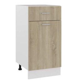 Armoire de plancher tiroir Chêne sonoma 40x46x81,5 cm Aggloméré