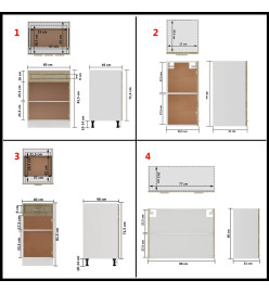 Ensemble de meubles de cuisine 8 pcs Chêne sonoma Aggloméré