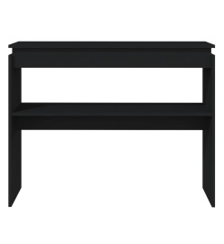 Table console Noir 102x30x80 cm Aggloméré