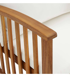 Salon de jardin 2 pcs avec coussins Bois d'acacia solide