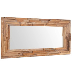 Miroir décoratif Teck 120 x 60 cm Rectangulaire