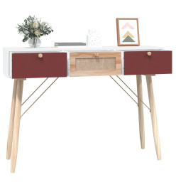 Table console avec tiroirs 105x30x75 cm bois d'ingénierie