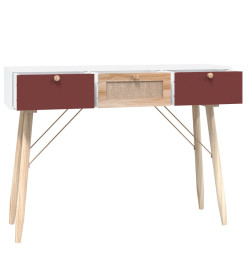 Table console avec tiroirs 105x30x75 cm bois d'ingénierie