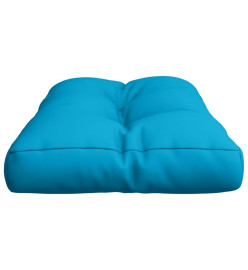 Coussin de palette bleu 80x40x12 cm tissu