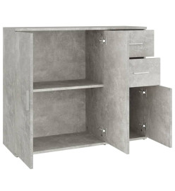 Buffet Gris béton 91x29,5x75 cm Bois d'ingénierie