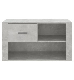 Armoire à chaussures Gris béton 80x35x45 cm Bois d'ingénierie