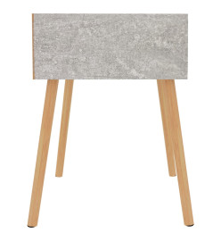 Table de chevet Gris béton 40x40x56 cm Aggloméré