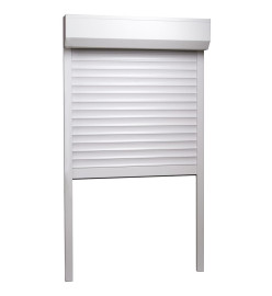 Volet roulant aluminium 110x220 cm blanc