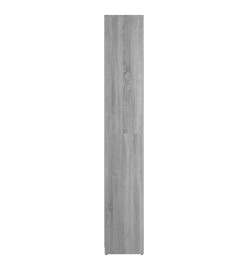 Armoire de bain Sonoma gris 30x30x183,5 cm Bois d'ingénierie