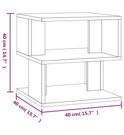 Table d'appoint Sonoma gris 40x40x40 cm Bois d'ingénierie