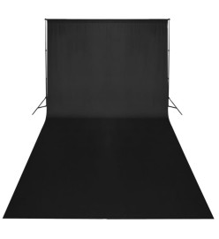 Toile de fond Coton Noir 600 x 300 cm