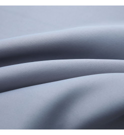 Rideau occultant avec anneaux en métal Gris 290x245 cm
