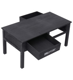 Table basse Noir 100 x 50 x 45 cm Bois