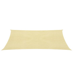 Parasol en PEHD rectangulaire 2x4 m Beige