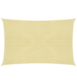 Parasol en PEHD rectangulaire 2x4 m Beige