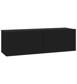 Ensemble de meubles TV 6 pcs Noir Bois d'ingénierie