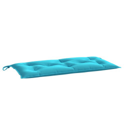 Coussin de banc turquoise 100x50x7 cm tissu