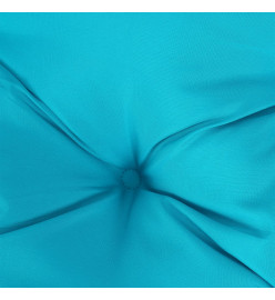 Coussin de banc turquoise 100x50x7 cm tissu