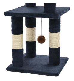 Arbre à chat avec griffoirs en sisal 65 cm Bleu