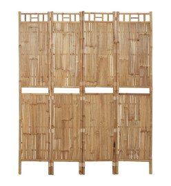 Cloison de séparation 4 panneaux Bambou 160x180 cm