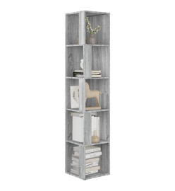 Armoire d'angle Sonoma gris 33x33x164,5 cm Bois d'ingénierie